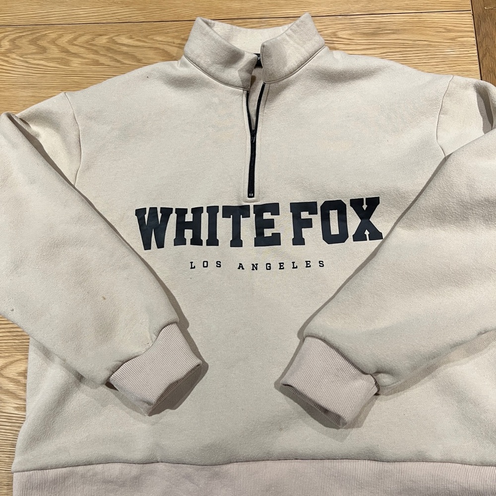 White fox sweater